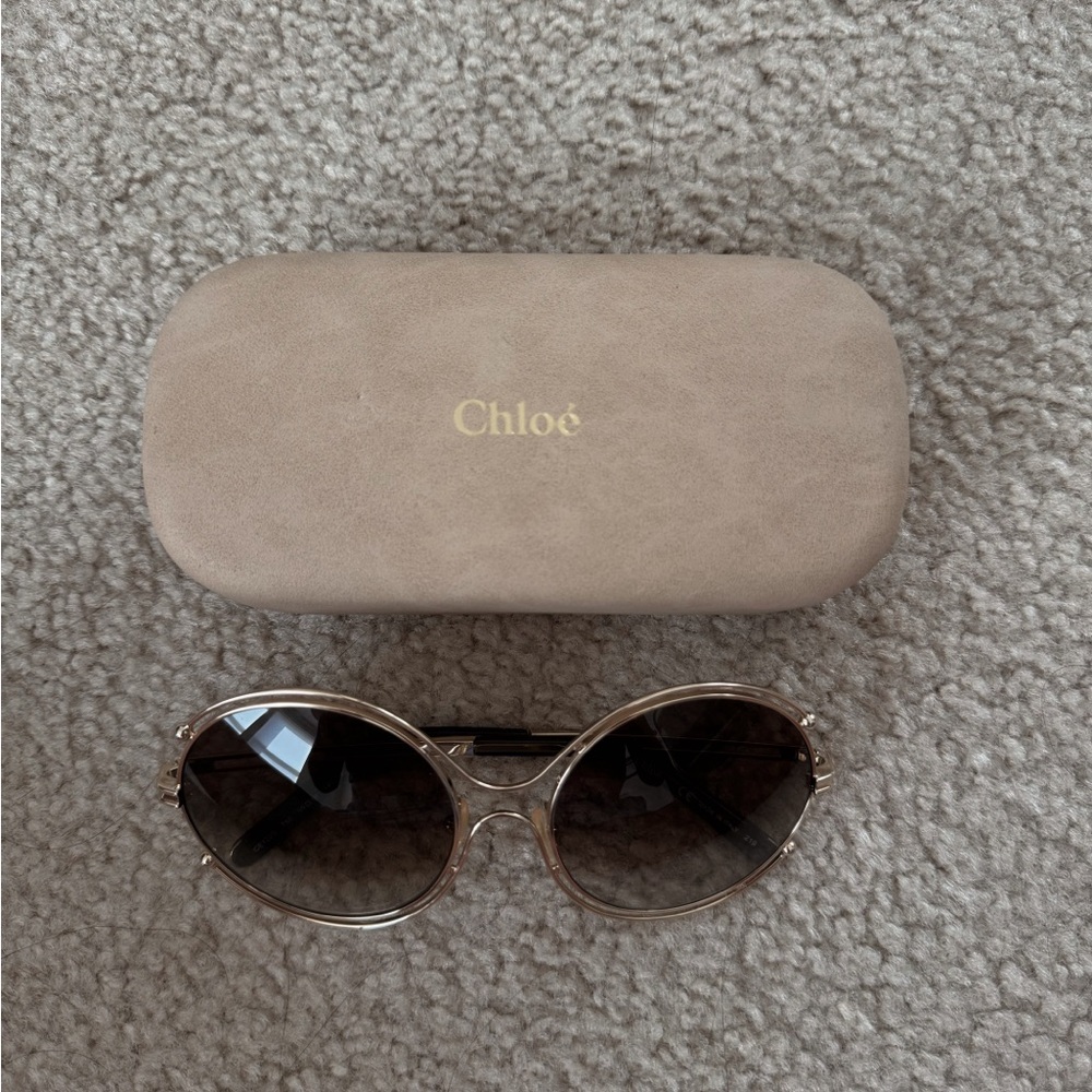 Chloe gold frame sunglasses